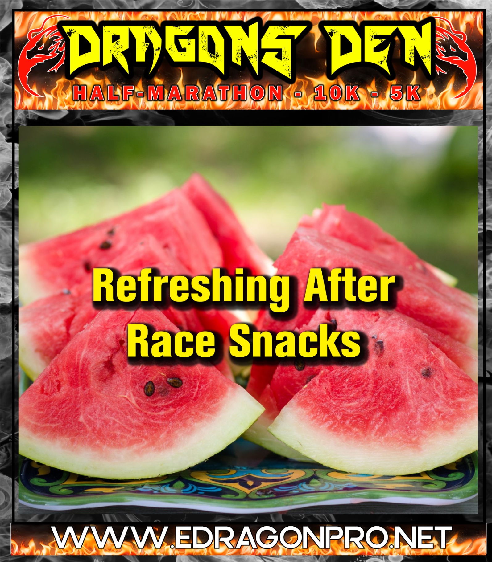 Fresh fruit for finishers